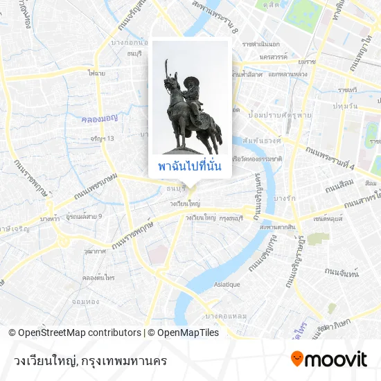 วงเวียนใหญ่ แผนที่