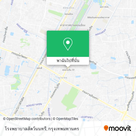 โรงพยาบาลสัตว์นนทรี แผนที่