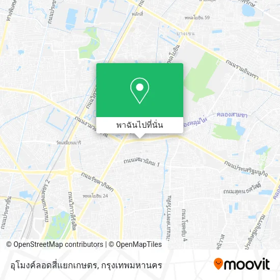 อุโมงค์ลอดสี่แยกเกษตร แผนที่