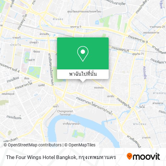 The Four Wings Hotel Bangkok แผนที่