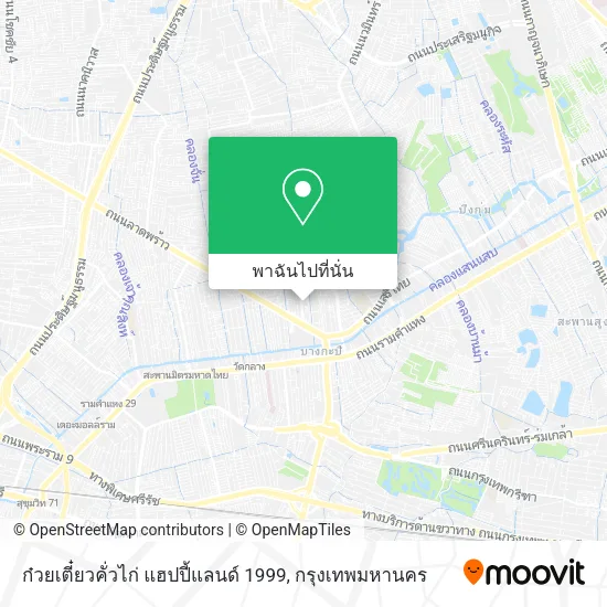 ก๋วยเตี๋ยวคั่วไก่ แฮปปี้แลนด์ 1999 แผนที่