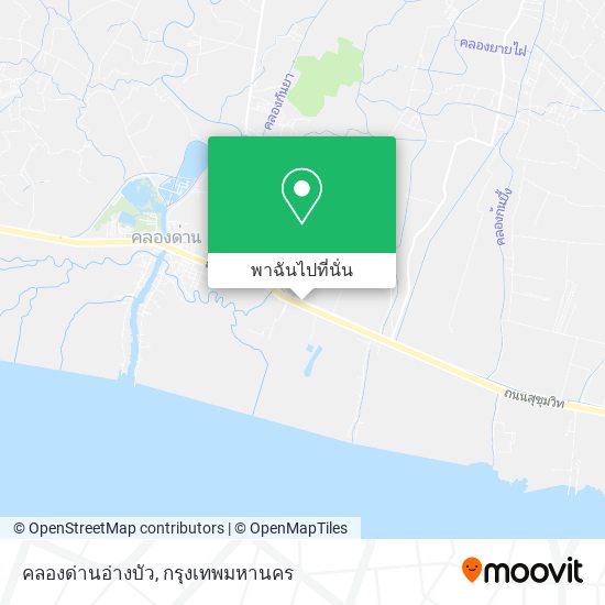 คลองด่านอ่างบัว แผนที่