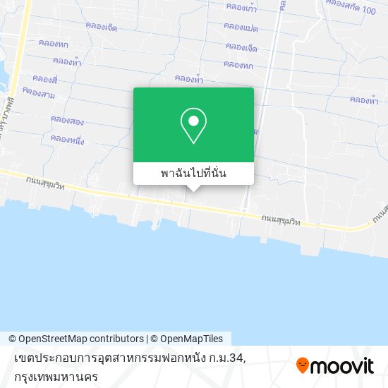 เขตประกอบการอุตสาหกรรมฟอกหนัง ก.ม.34 แผนที่