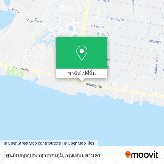 ศูนย์เบญจบูรพาสุวรรณภูมิ แผนที่