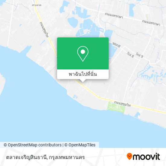 ตลาดเจริญสินธานี แผนที่
