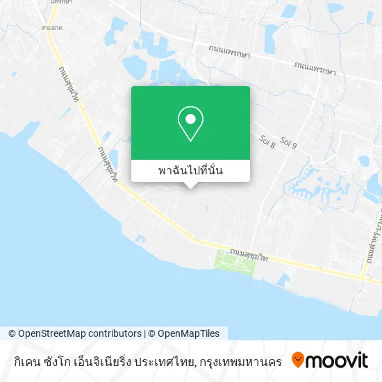 กิเคน ซังโก เอ็นจิเนียริ่ง ประเทศไทย แผนที่