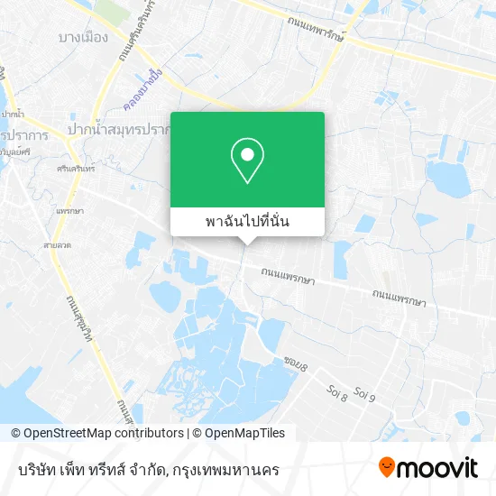 บริษัท เพ็ท ทรีทส์ จํากัด แผนที่