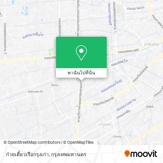 ก๋วยเตี๋ยวเรือกรุงเก่า แผนที่
