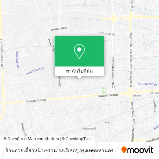 ร้านก๋วยเตี๋ยวหน้าเซเว่น วงเวียน2 แผนที่