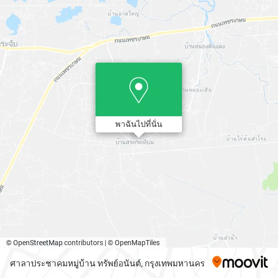 ศาลาประชาคมหมู่บ้าน ทรัพย์อนันต์ แผนที่