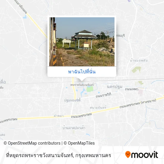ที่หยุดรถพระราชวังสนามจันทร์ แผนที่