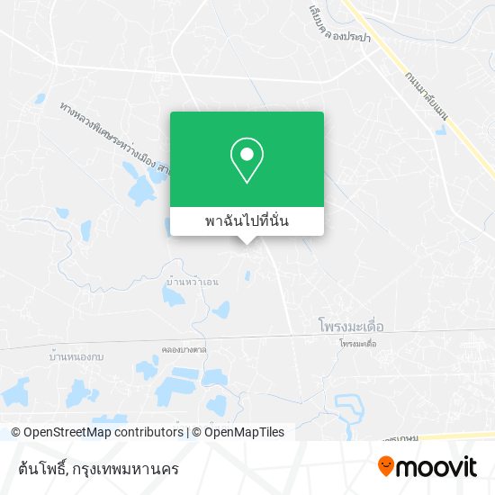 ต้นโพธิ์ แผนที่