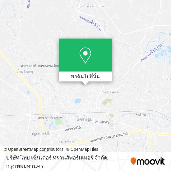 บริษัท ไทย เซ็นเตอร์ ทรานส์ฟอร์มเมอร์ จํากัด แผนที่