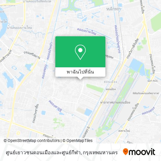 ศูนย์เยาวชนดอนเมืองและศูนย์กีฬา แผนที่