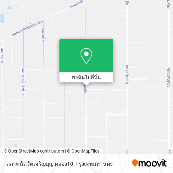ตลาดนัดวัดเจริญบุญ คลอง10 แผนที่