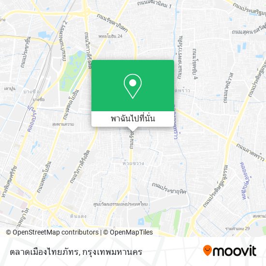 ตลาดเมืองไทยภัทร แผนที่