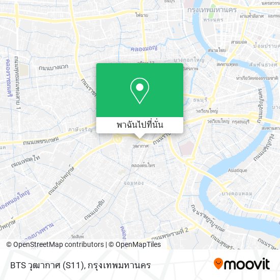 BTS วุฒากาศ (S11) แผนที่