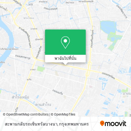 สะพานกลับรถเซ็นทรัลบางนา แผนที่