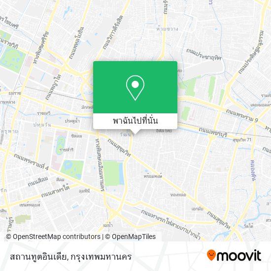 สถานทูตอินเดีย แผนที่