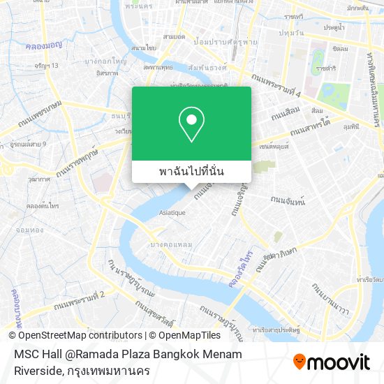 MSC Hall @Ramada Plaza Bangkok Menam Riverside แผนที่