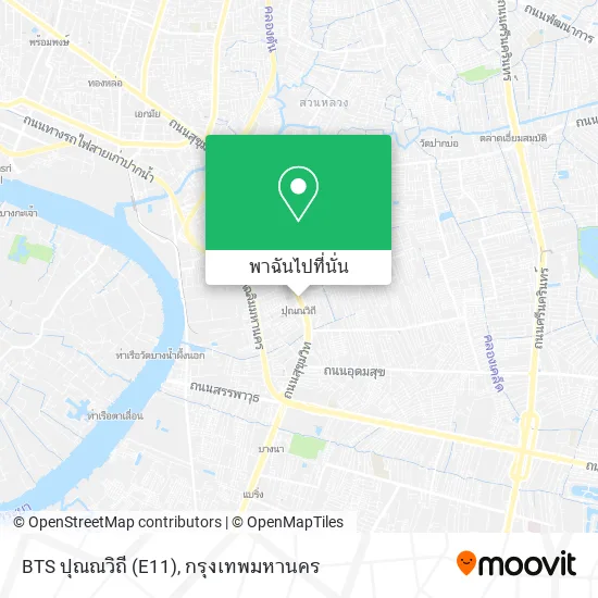 BTS ปุณณวิถี (E11) แผนที่