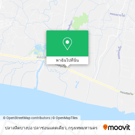 ปลาสลิดบางบ่อ ปลาช่อนแดดเดียว แผนที่