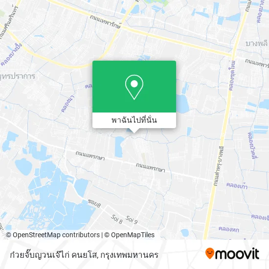 ก๋วยจั๊บญวนเจ๊ไก่ คนยโส แผนที่