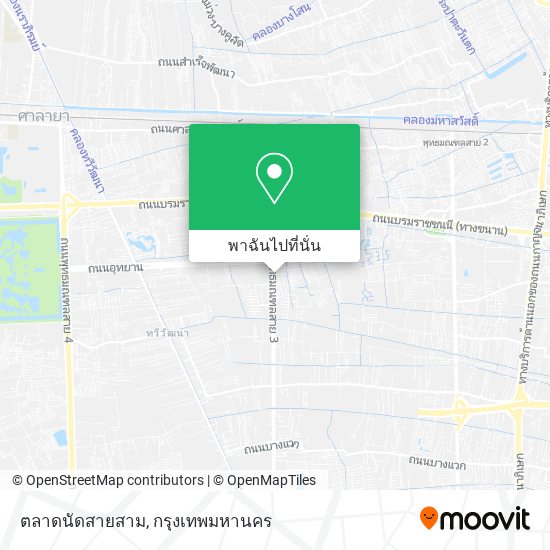 ตลาดนัดสายสาม แผนที่