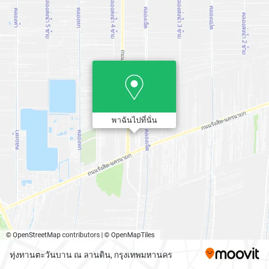 ทุ่งทานตะวันบาน ณ ลานดิน แผนที่