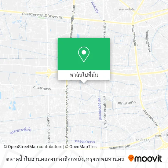 ตลาดน้ำในสวนคลองบางเชือกหนัง แผนที่