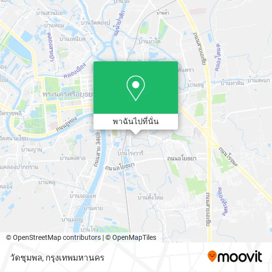 วัดชุมพล แผนที่