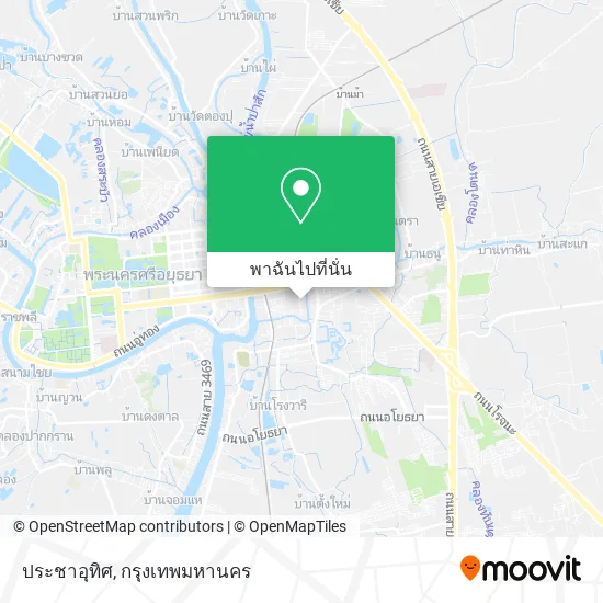 ประชาอุทิศ แผนที่