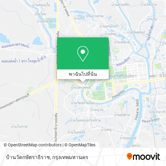 บ้านวัดกษัตราธิราช แผนที่