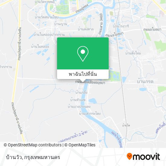 บ้านวัว แผนที่