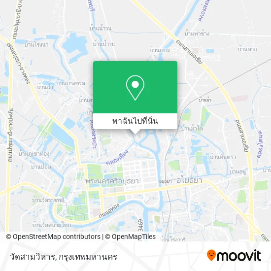 วัดสามวิหาร แผนที่
