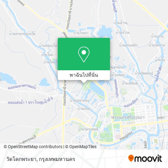 วัดโคกพระยา แผนที่
