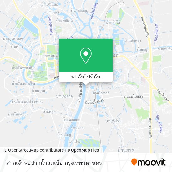 ศาลเจ้าพ่อปากน้ำแม่เบี้ย แผนที่