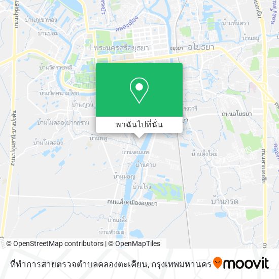 ที่ทำการสายตรวจตำบลคลองตะเคียน แผนที่
