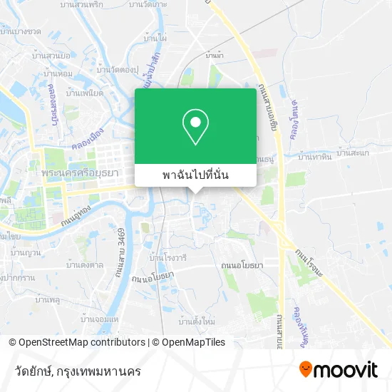 วัดยักษ์ แผนที่