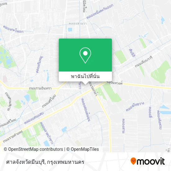ศาลจังหวัดมีนบุรี แผนที่