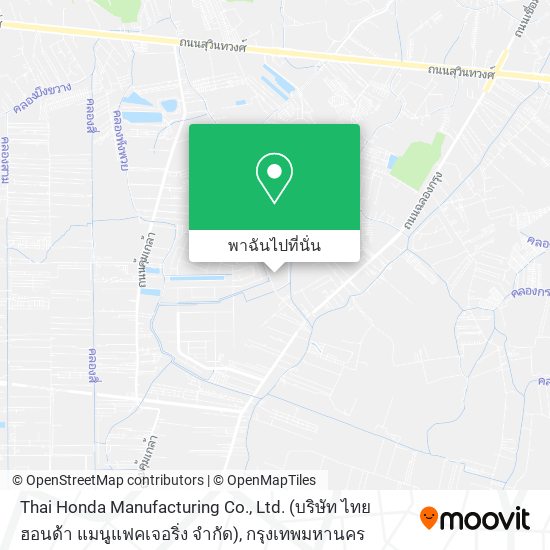 Thai Honda Manufacturing Co., Ltd. (บริษัท ไทยฮอนด้า แมนูแฟคเจอริ่ง จำกัด) แผนที่