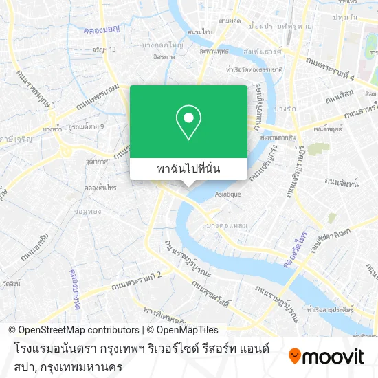 โรงแรมอนันตรา กรุงเทพฯ ริเวอร์ไซด์ รีสอร์ท แอนด์ สปา แผนที่