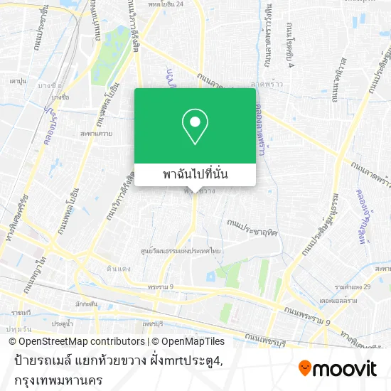 ป้ายรถเมล์ แยกห้วยขวาง ฝั่งmrtประตู4 แผนที่