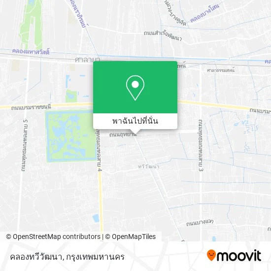 คลองทวีวัฒนา แผนที่