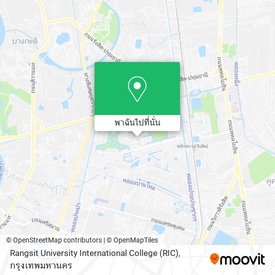 Rangsit University International College (RIC) แผนที่