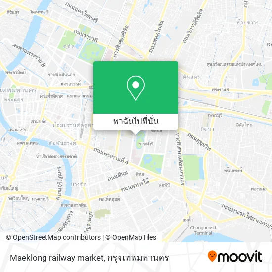 Maeklong railway market แผนที่