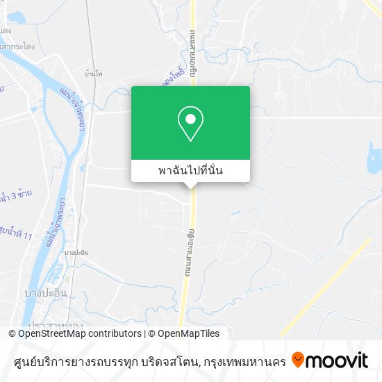 ศูนย์บริการยางรถบรรทุก บริดจสโตน แผนที่
