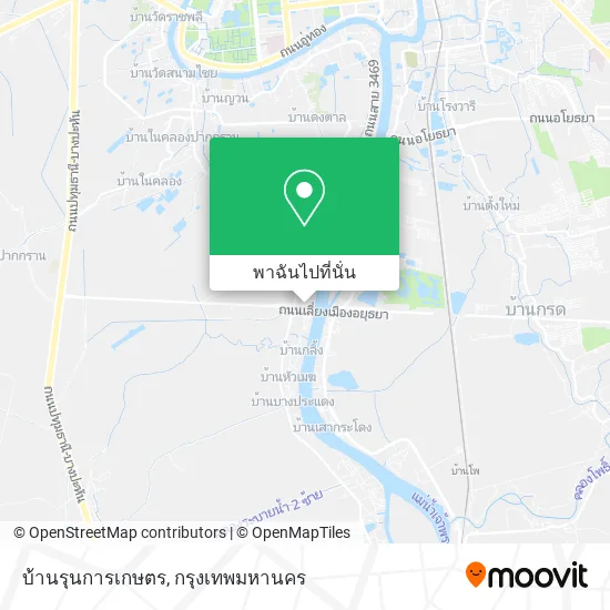 บ้านรุนการเกษตร แผนที่