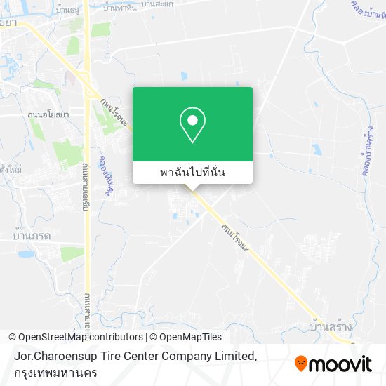 Jor.Charoensup Tire Center Company Limited แผนที่