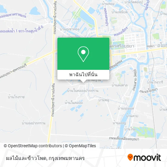 ผลไม้และข้าวโพด แผนที่